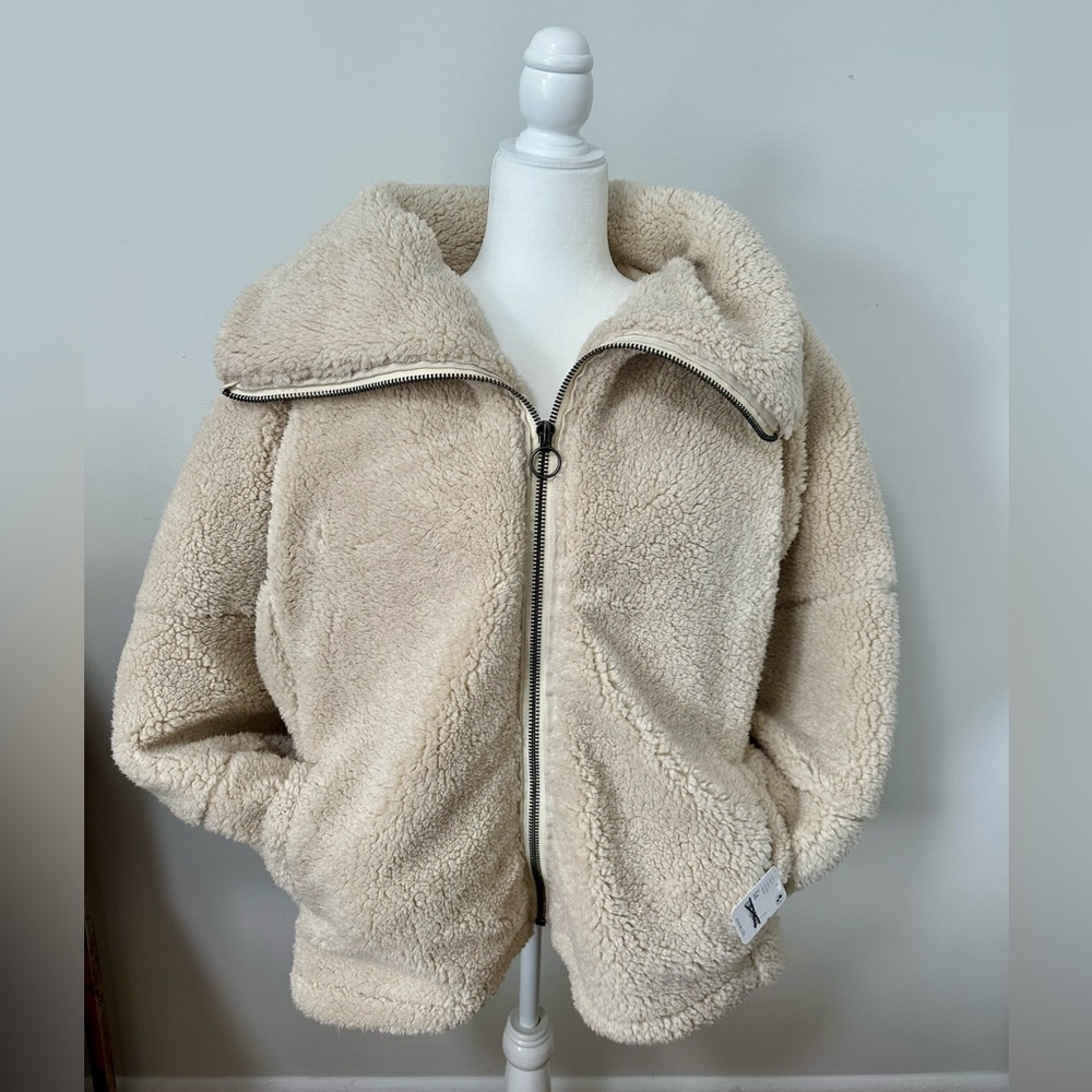 We The Free Cream Teddy Jacket